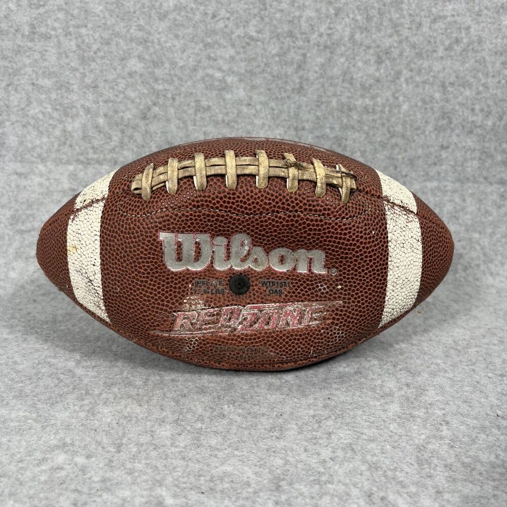 Wilson Red Zone Football Junior Youth Size WTF1571 Composite Leather Brown White